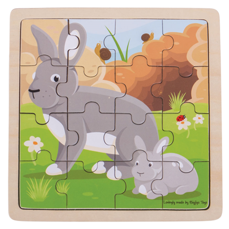 Konijnen puzzel-Puzzelwinkel De Zonnewijzer
