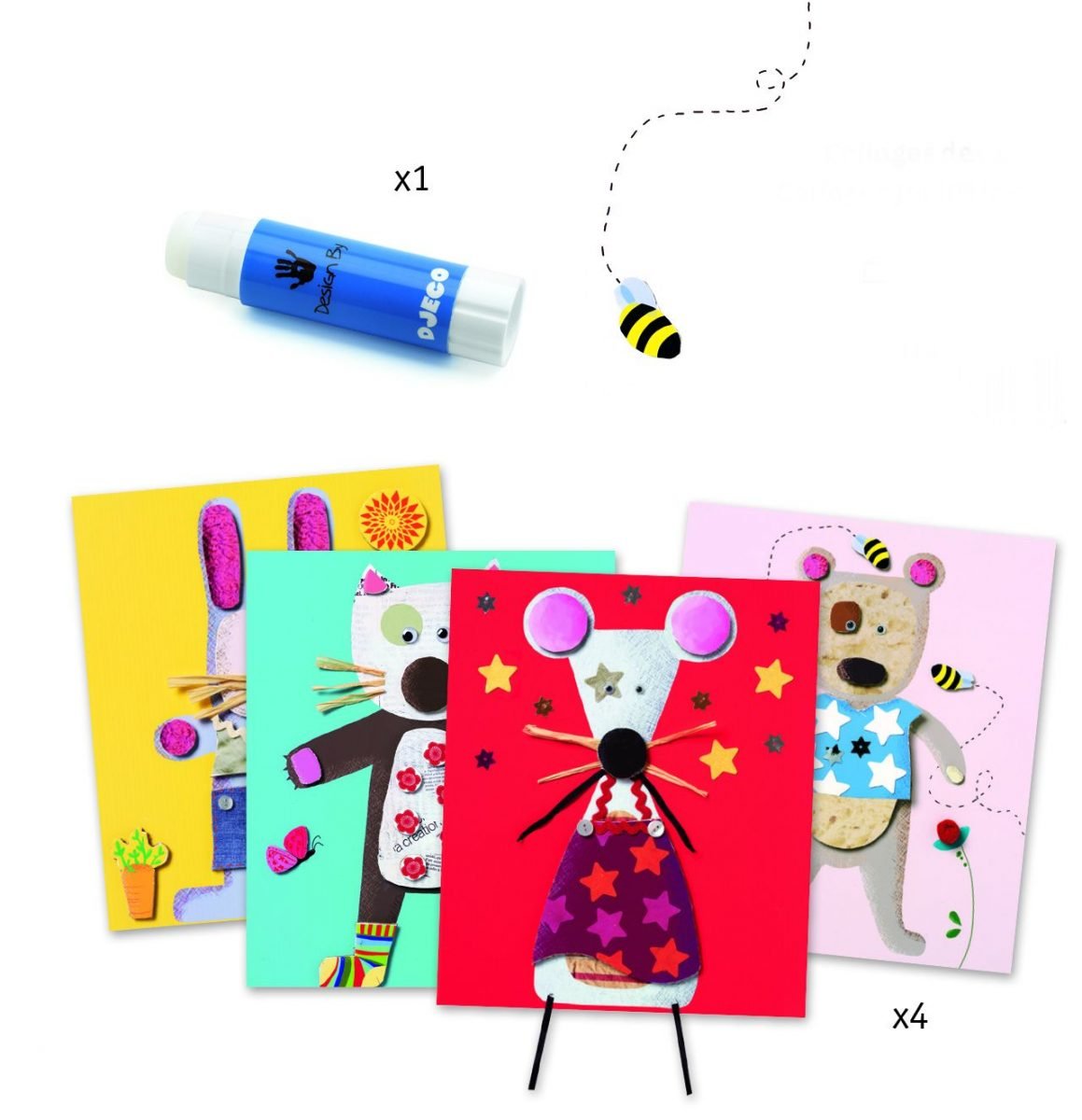Djeco Knutselpakket Collage des Petits - Afbeelding 2