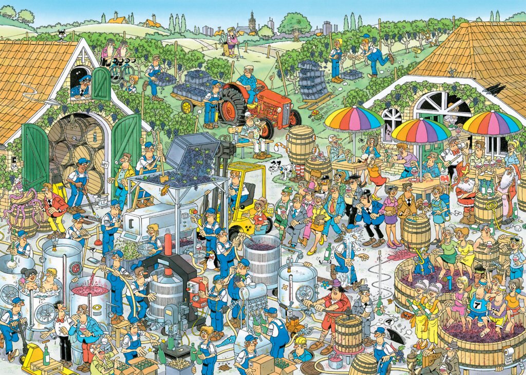 De Wijngaard - Jan van Haasteren (1000)|Puzzelwinkel De Zonnewijzer - Afbeelding 2
