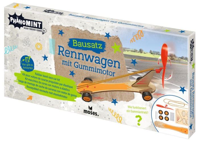 PhänoMINT bouwdoos elastiek auto hout - Afbeelding 2