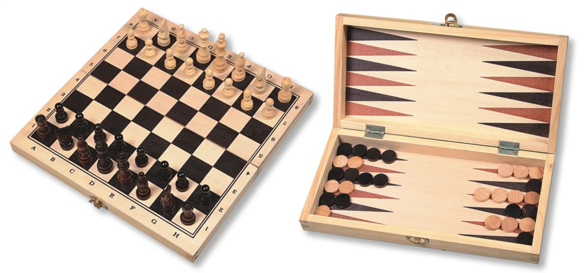 Reis Schaakspel met Backgammon