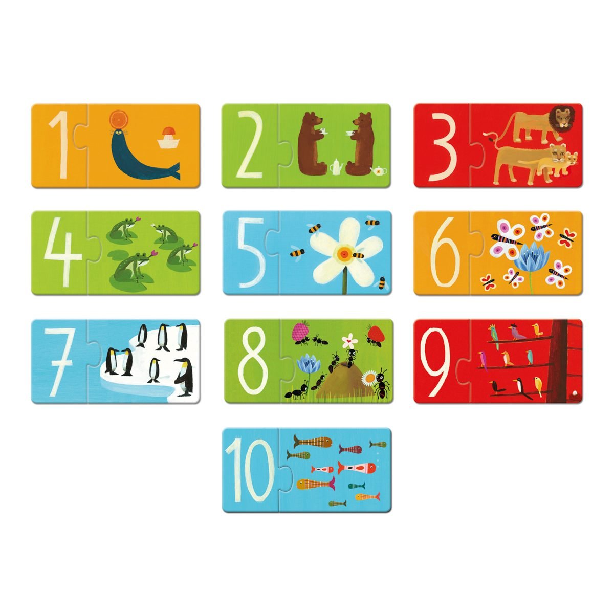 Djeco Puzzle Duo - puzzelnummers - Afbeelding 2