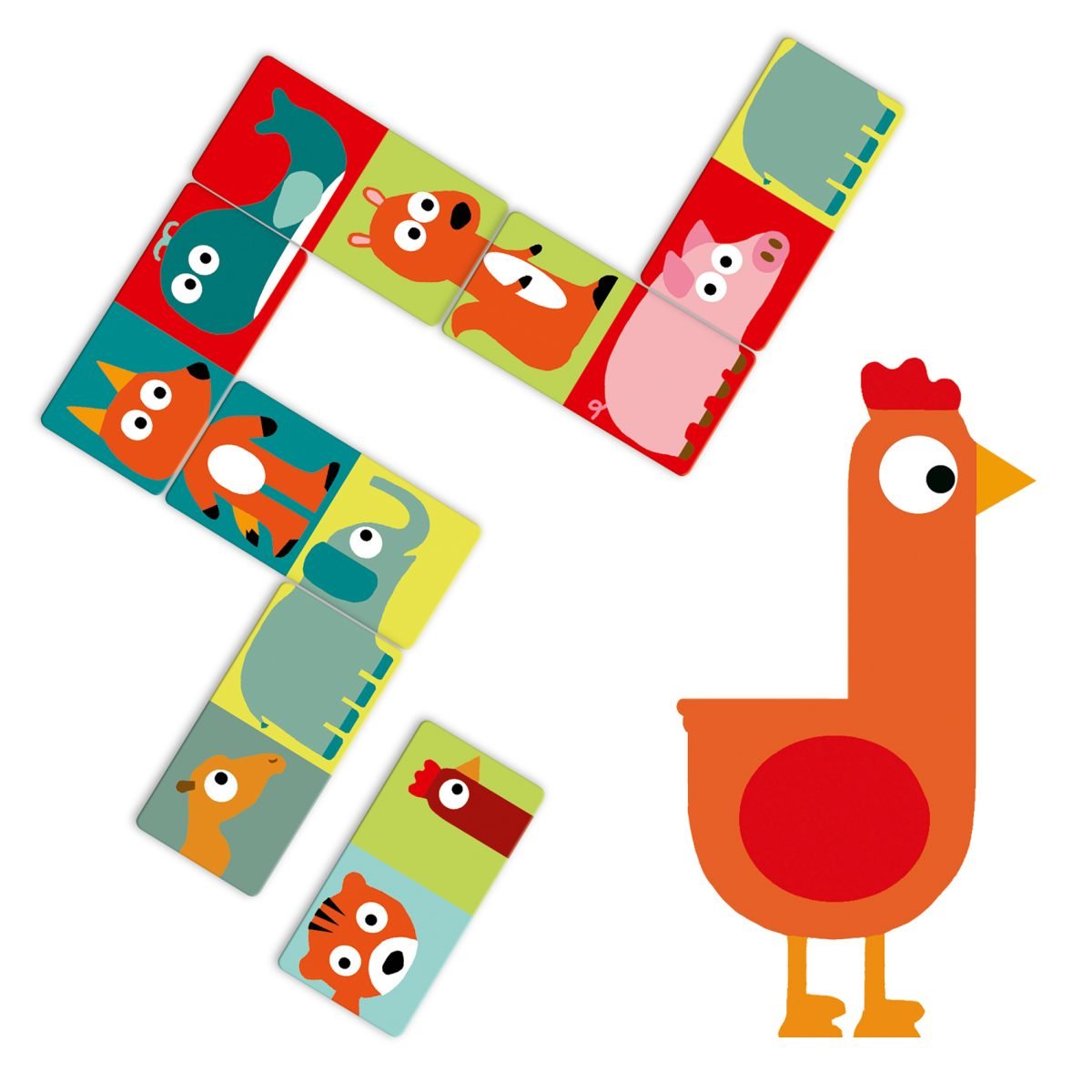 Djeco Domino animo-puzzel - Afbeelding 2