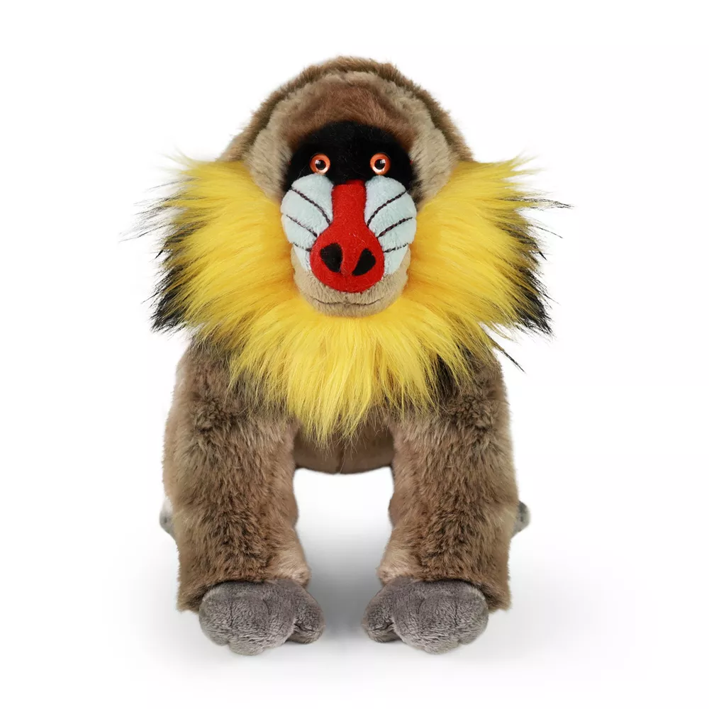 Pluche aap mandril 28 cm ECO-VRIENDELIJK - Afbeelding 2