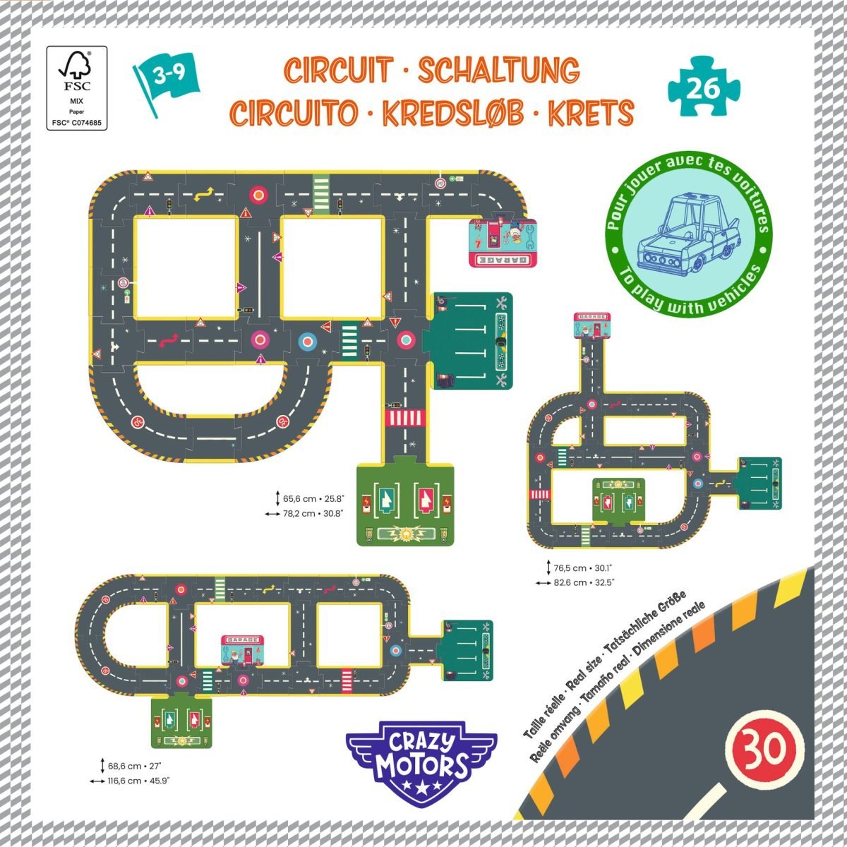 Djeco Puzzel Circuit - 26pcs - Afbeelding 2