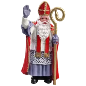 Polystone Sinterklaas. 9 cm