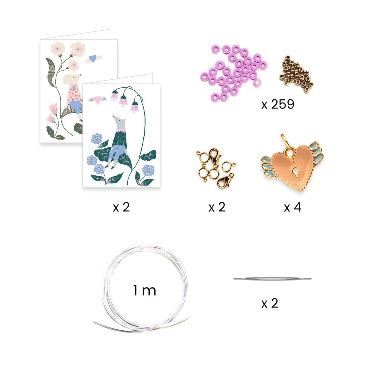 Djeco You & Me Heishi Harten - Afbeelding 3