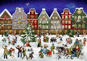 Winteravond in de stad, Puzzel Adventskalender