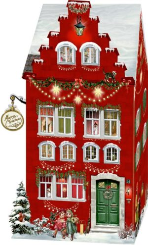 Happy Christmas Home, staande adventskalender met LED