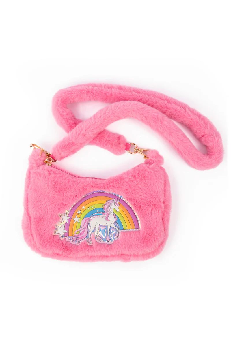 Regenboog Cuddle Crossbody Tasje, Roze