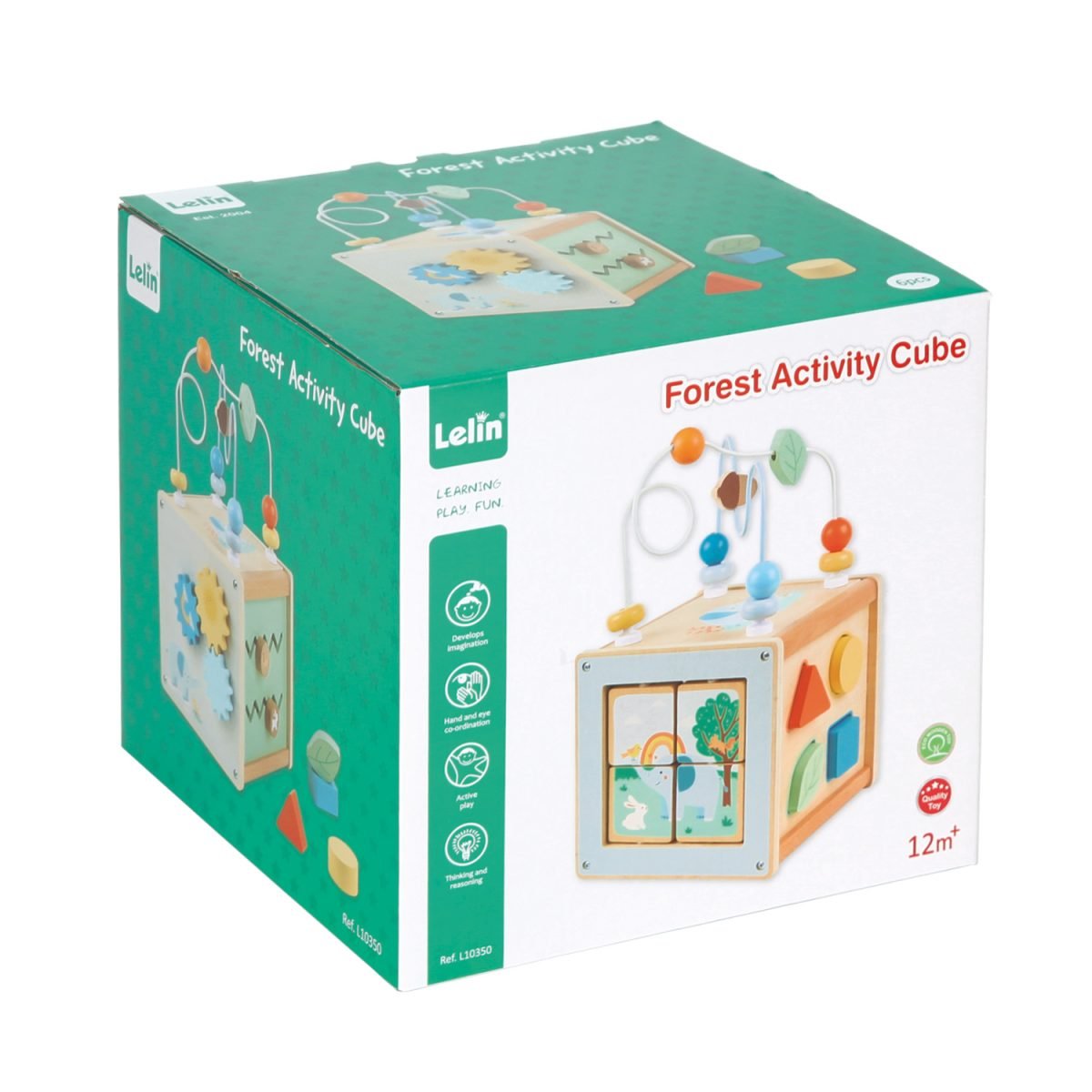 Houten Activiteitenkubus - Afbeelding 2