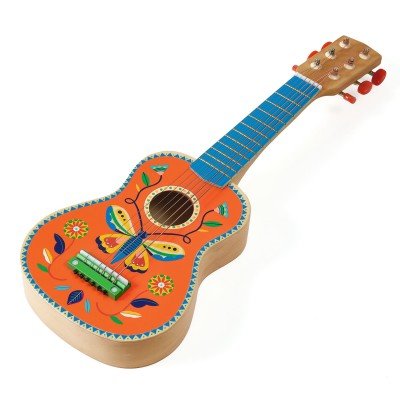 Djeco Muziek 6-snarige metalen gitaar