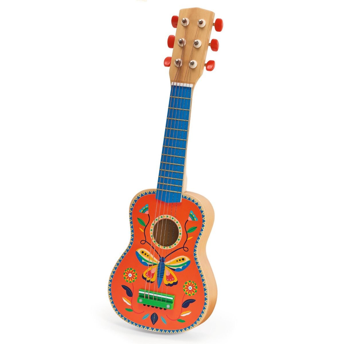 Djeco Muziek 6-snarige metalen gitaar - Afbeelding 2