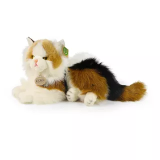 Pluche driekleurige kat 30 cm ECO-VRIENDELIJK - Afbeelding 2