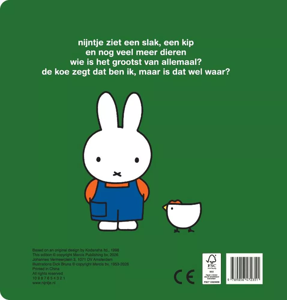 Nijntje doorkijkboek, dieren klein en groot. - Afbeelding 2