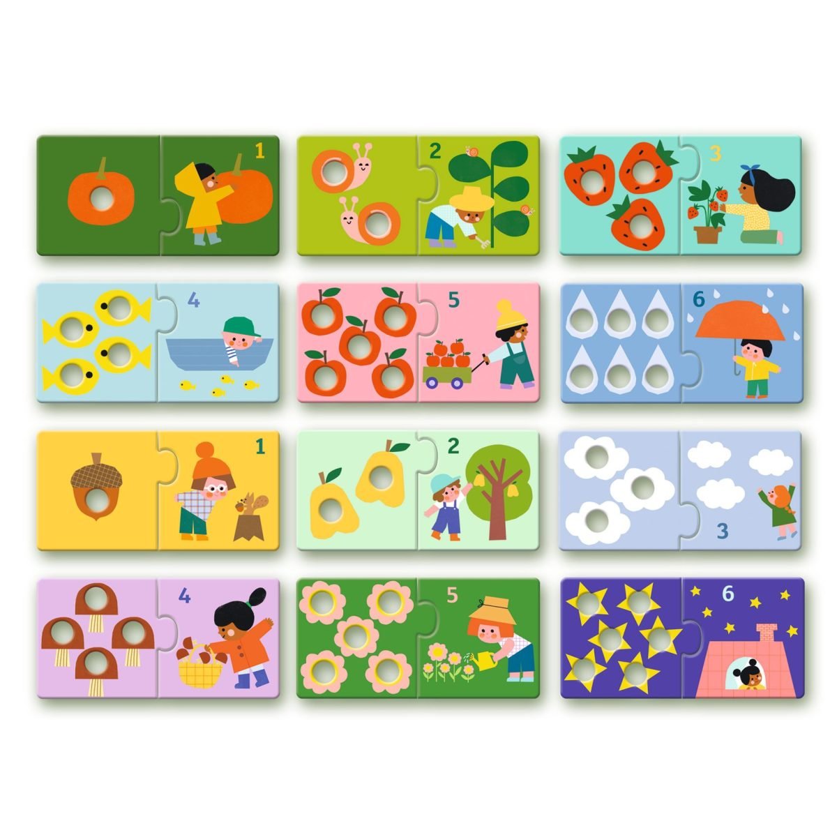 Djeco Duo puzzel - Eerste figuren - Afbeelding 2