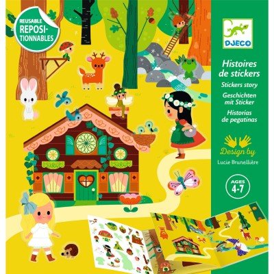 Djeco Knutsek Stickers plakken Het magische bos