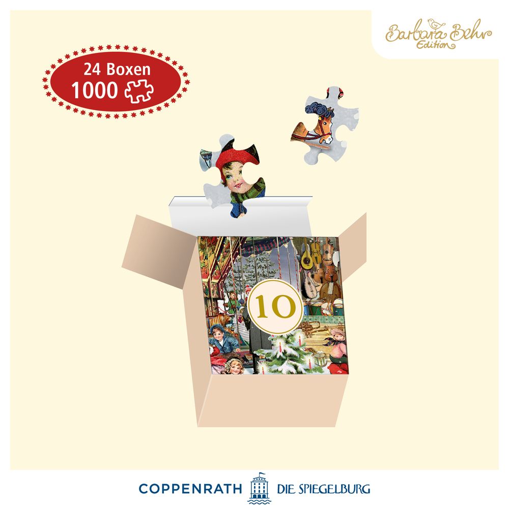 kerstmarkt, puzzel-adventskalender - Afbeelding 2