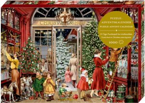 Nostalgische kerstwinkel, puzzel-adventskalender