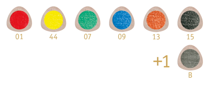 Stockmar kleurpotloden assortiment driekant 6+1 - Afbeelding 2