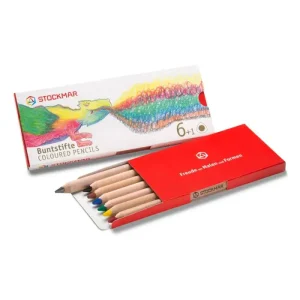 Stockmar kleurpotloden assortiment driekant 6+1
