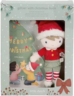 Cadeauset Kerst. Boek+Knuffel.