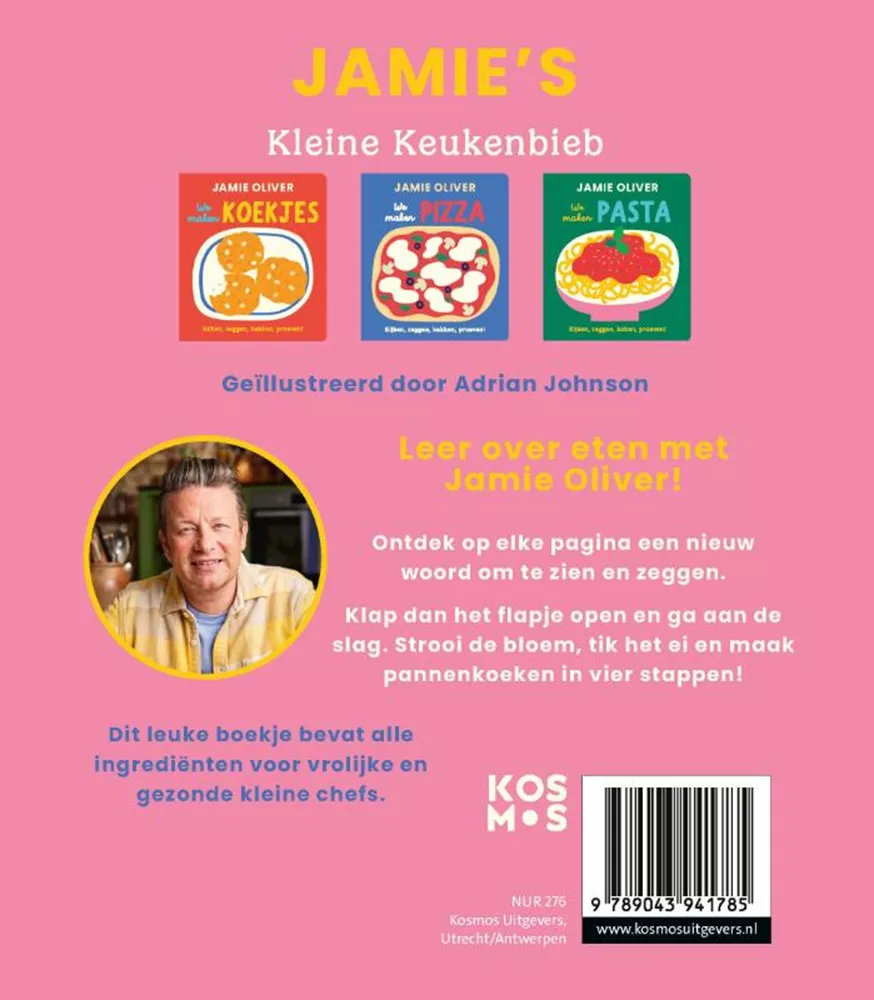 We maken pannenkoeken. Kartonboek Jamie Oliver. - Afbeelding 2