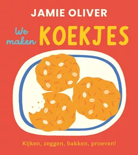 We maken koekjes. Kartonboek Jamie Olive