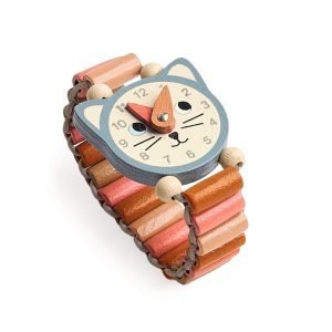 Djeco Horloge Oranje Poes
