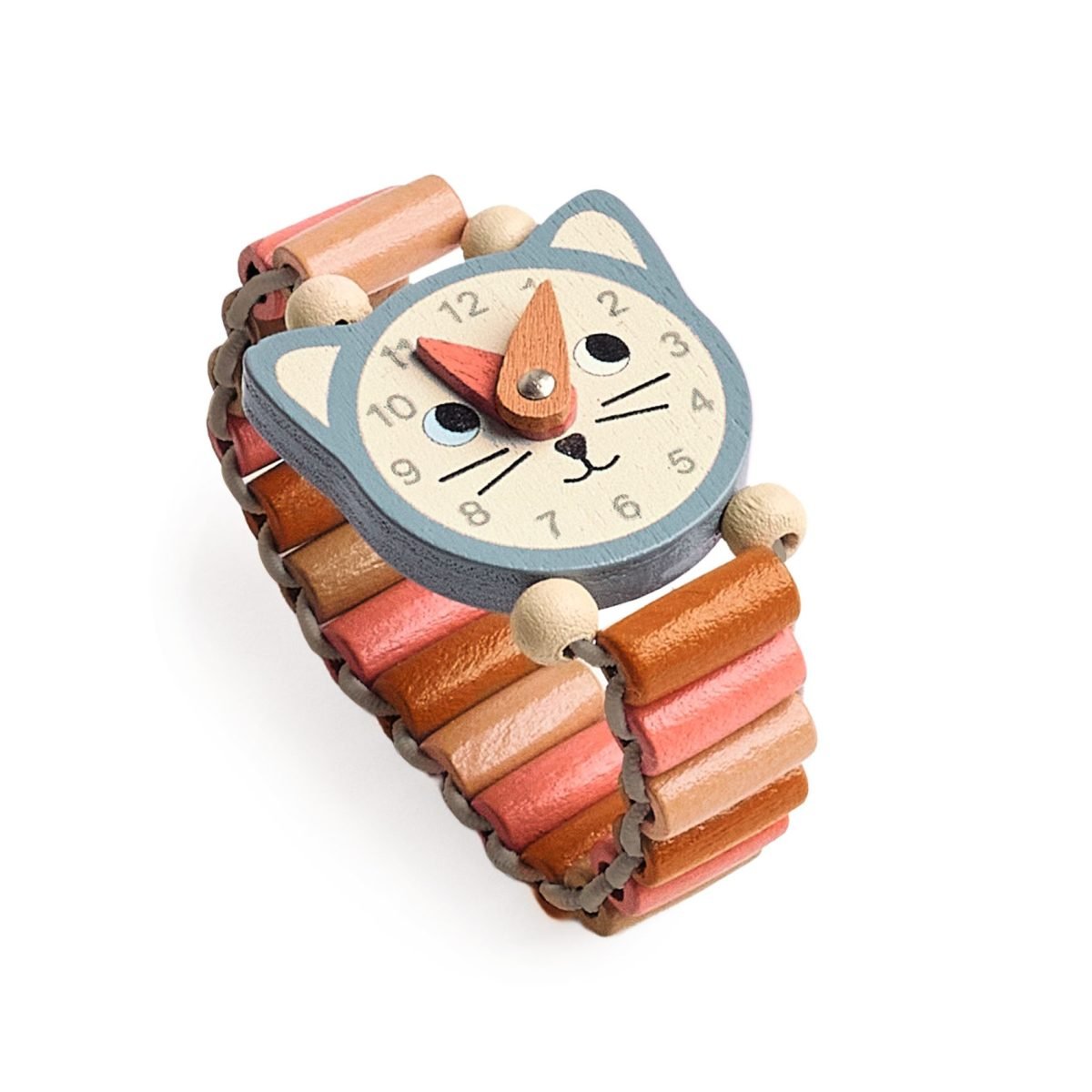 Djeco Horloge Oranje Poes