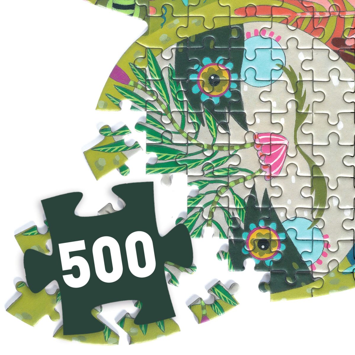 Djeco Puzzel Luiaard - 500 stuks - Afbeelding 2