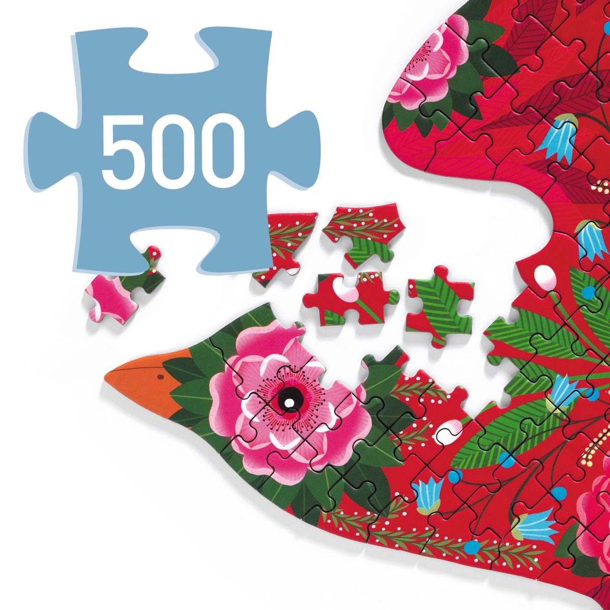 Djeco Puzzel Vogel - 500 stuks - Afbeelding 3