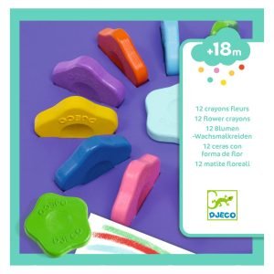 Djeco 12 Flower crayons