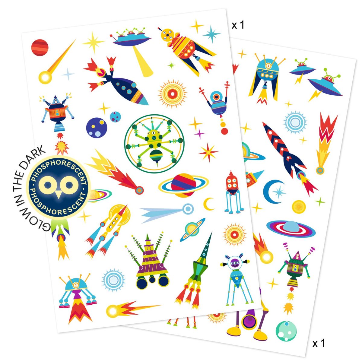 Djeco Tattoos Ruimte - Afbeelding 2