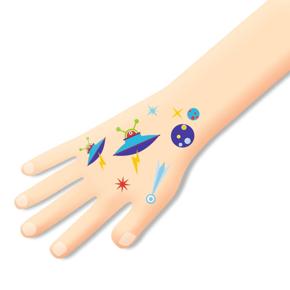 Djeco Tattoos Ruimte - Afbeelding 3