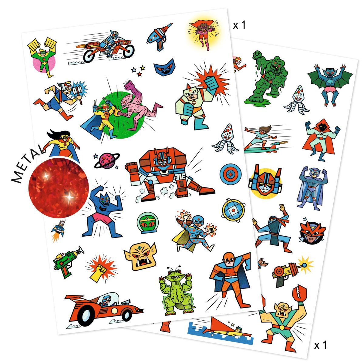 Djeco Tattoos Superhelden - Afbeelding 2