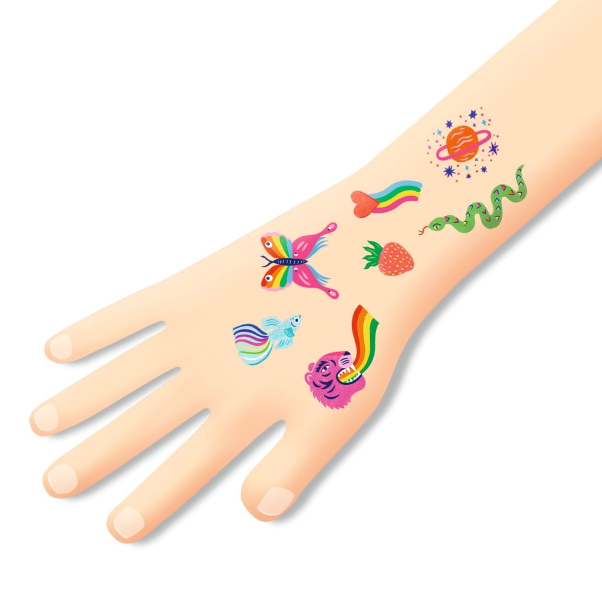 Djeco Tattoos Regenboog - Afbeelding 3