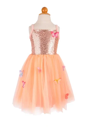 Butterfly Bliss Dress Peach 3-4 jaar