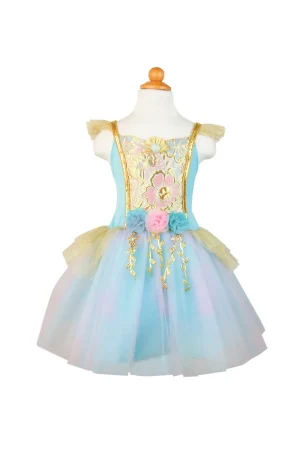 Mermalicious Dress with Tail, Pastel/Aqua 5-6 jaar