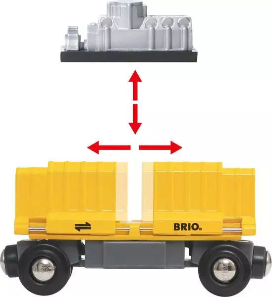 BRIO World Three Wagon Cargo Train - Afbeelding 3