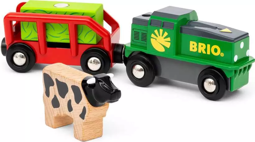 BRIO World Farm Battery Train - Afbeelding 2