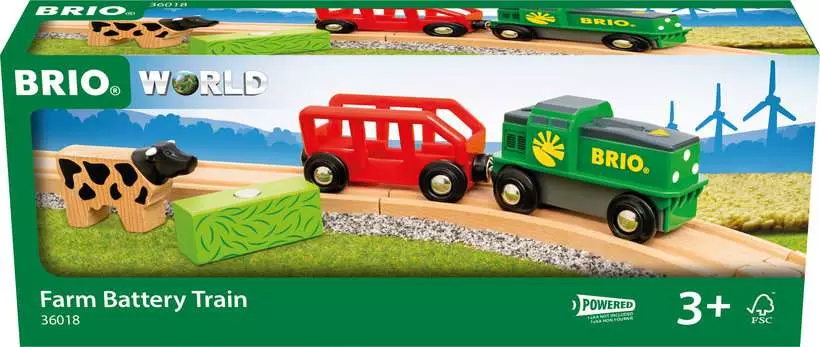 BRIO World Farm Battery Train - Afbeelding 3