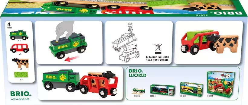 BRIO World Farm Battery Train - Afbeelding 4