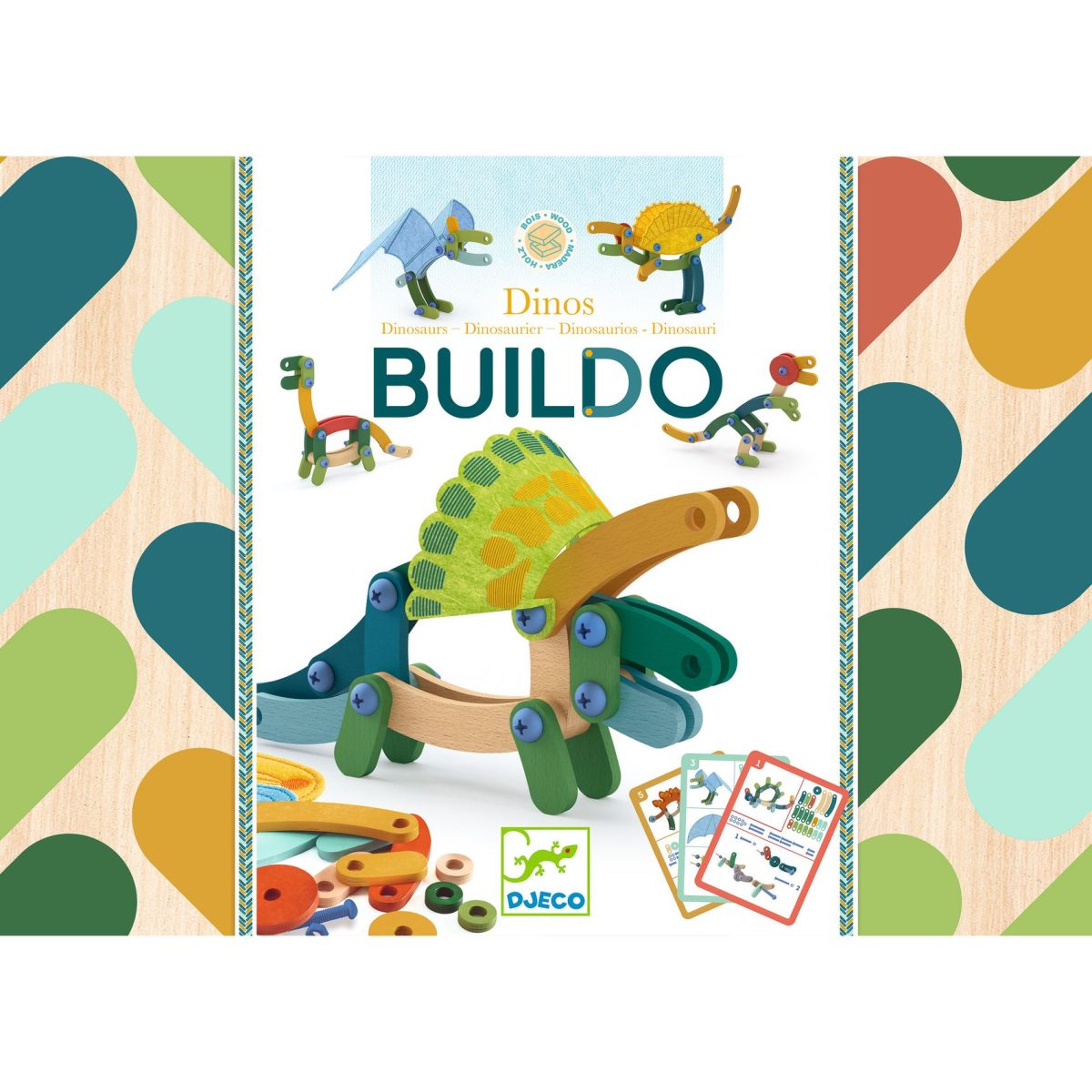Djeco Constructie Dinosaurus - Speelgoedwinkel De Zonnewijzer