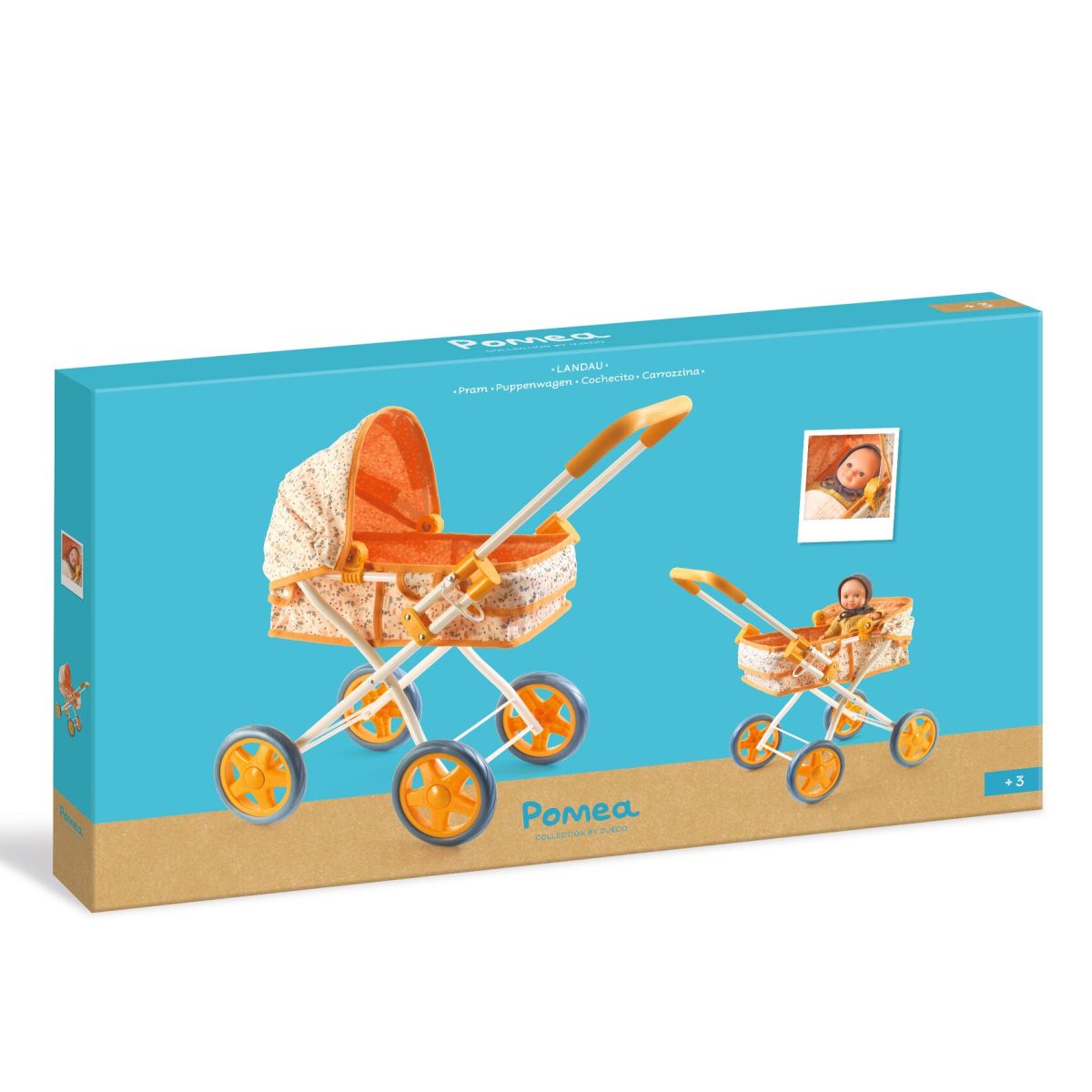 Djeco Poppenwagen 57 cm - Afbeelding 5